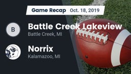 Recap: Battle Creek Lakeview  vs. Norrix  2019