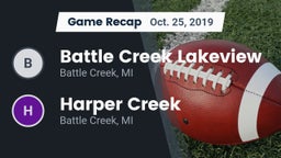 Recap: Battle Creek Lakeview  vs. Harper Creek  2019