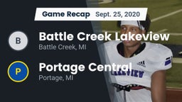Recap: Battle Creek Lakeview  vs. Portage Central  2020