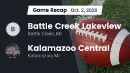 Recap: Battle Creek Lakeview  vs. Kalamazoo Central  2020