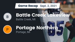 Recap: Battle Creek Lakeview  vs. Portage Northern  2021