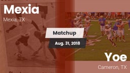 Matchup: Mexia  vs. Yoe  2018