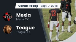 Recap: Mexia  vs. Teague  2018