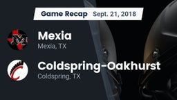 Recap: Mexia  vs. Coldspring-Oakhurst  2018