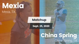 Matchup: Mexia  vs. China Spring  2020
