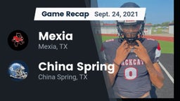 Recap: Mexia  vs. China Spring  2021