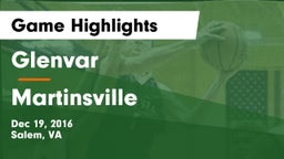 Glenvar  vs Martinsville  Game Highlights - Dec 19, 2016