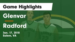 Glenvar  vs Radford  Game Highlights - Jan. 17, 2018