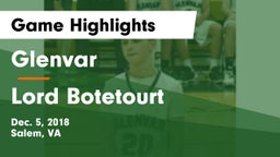 Glenvar  vs Lord Botetourt  Game Highlights - Dec. 5, 2018