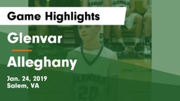 Glenvar  vs Alleghany  Game Highlights - Jan. 24, 2019
