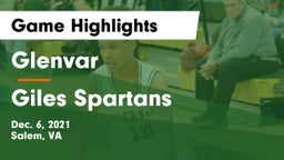 Glenvar  vs Giles  Spartans Game Highlights - Dec. 6, 2021