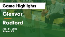 Glenvar  vs Radford  Game Highlights - Jan. 31, 2022