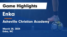 Enka  vs Asheville Christian Academy Game Highlights - March 28, 2024