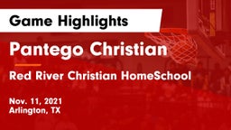 Pantego Christian  vs Red River Christian HomeSchool Game Highlights - Nov. 11, 2021