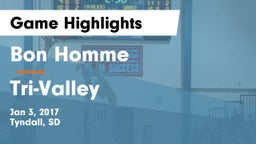 Bon Homme  vs Tri-Valley  Game Highlights - Jan 3, 2017