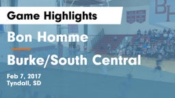 Bon Homme  vs Burke/South Central Game Highlights - Feb 7, 2017