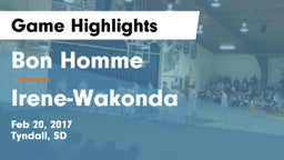 Bon Homme  vs Irene-Wakonda Game Highlights - Feb 20, 2017