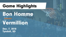 Bon Homme  vs Vermillion  Game Highlights - Dec. 7, 2018