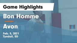 Bon Homme  vs Avon  Game Highlights - Feb. 5, 2021