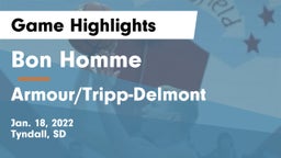 Bon Homme  vs Armour/Tripp-Delmont  Game Highlights - Jan. 18, 2022