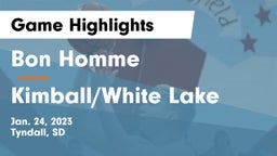 Bon Homme  vs Kimball/White Lake  Game Highlights - Jan. 24, 2023