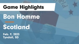 Bon Homme  vs Scotland  Game Highlights - Feb. 9, 2023