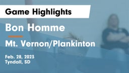 Bon Homme  vs Mt. Vernon/Plankinton  Game Highlights - Feb. 28, 2023