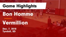 Bon Homme  vs Vermillion  Game Highlights - Dec. 7, 2018