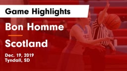 Bon Homme  vs Scotland  Game Highlights - Dec. 19, 2019