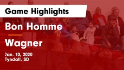 Bon Homme  vs Wagner  Game Highlights - Jan. 10, 2020