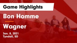 Bon Homme  vs Wagner  Game Highlights - Jan. 8, 2021