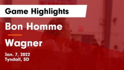 Bon Homme  vs Wagner  Game Highlights - Jan. 7, 2022