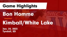 Bon Homme  vs Kimball/White Lake  Game Highlights - Jan. 24, 2023
