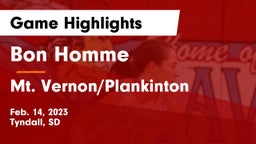 Bon Homme  vs Mt. Vernon/Plankinton  Game Highlights - Feb. 14, 2023