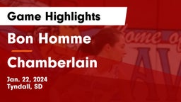 Bon Homme  vs Chamberlain  Game Highlights - Jan. 22, 2024