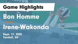 Bon Homme  vs Irene-Wakonda Game Highlights - Sept. 17, 2020