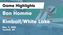 Bon Homme  vs Kimball/White Lake  Game Highlights - Nov. 3, 2020