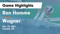 Bon Homme  vs Wagner  Game Highlights - Oct. 23, 2021