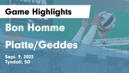 Bon Homme  vs Platte/Geddes  Game Highlights - Sept. 9, 2022