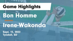 Bon Homme  vs Irene-Wakonda Game Highlights - Sept. 15, 2022