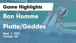 Bon Homme  vs Platte/Geddes  Game Highlights - Sept. 7, 2023