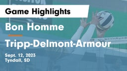 Bon Homme  vs Tripp-Delmont-Armour Game Highlights - Sept. 12, 2023