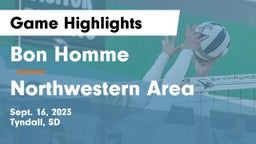 Bon Homme  vs Northwestern Area  Game Highlights - Sept. 16, 2023