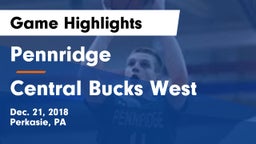 Pennridge  vs Central Bucks West  Game Highlights - Dec. 21, 2018