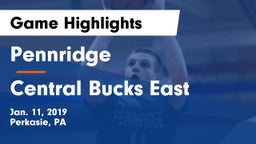 Pennridge  vs Central Bucks East  Game Highlights - Jan. 11, 2019