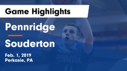 Pennridge  vs Souderton  Game Highlights - Feb. 1, 2019