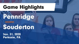 Pennridge  vs Souderton  Game Highlights - Jan. 31, 2020