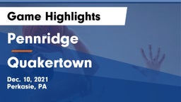 Pennridge  vs Quakertown  Game Highlights - Dec. 10, 2021