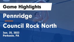 Pennridge  vs Council Rock North  Game Highlights - Jan. 25, 2022
