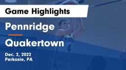 Pennridge  vs Quakertown  Game Highlights - Dec. 2, 2022